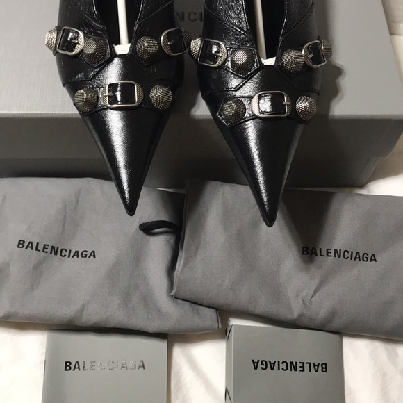 Balenciaga cagole sling back pointy toe heels. Made in Italy. NWT. - Picture 4 of 12